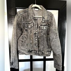 Charcoal black denim jacket